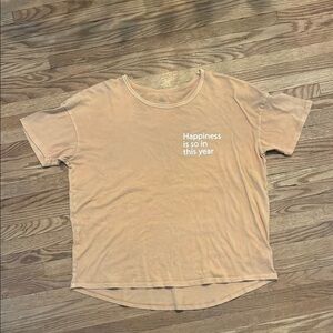 Aerie Tan Short Sleeve Oversized Tee